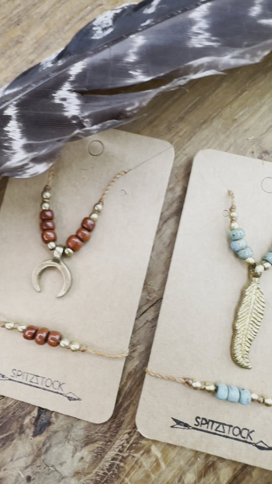 Geschenkset, filigrane Perlenkette mit Armband