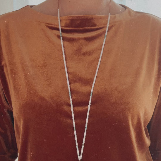 Kette mit Traumfänger und Messingfedern