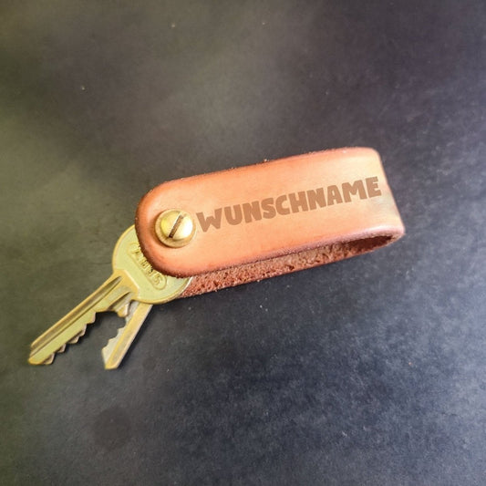 Schlüsselanhänger/Schlaufe, Leder, *personalisiert* - Schlüsselanhänger