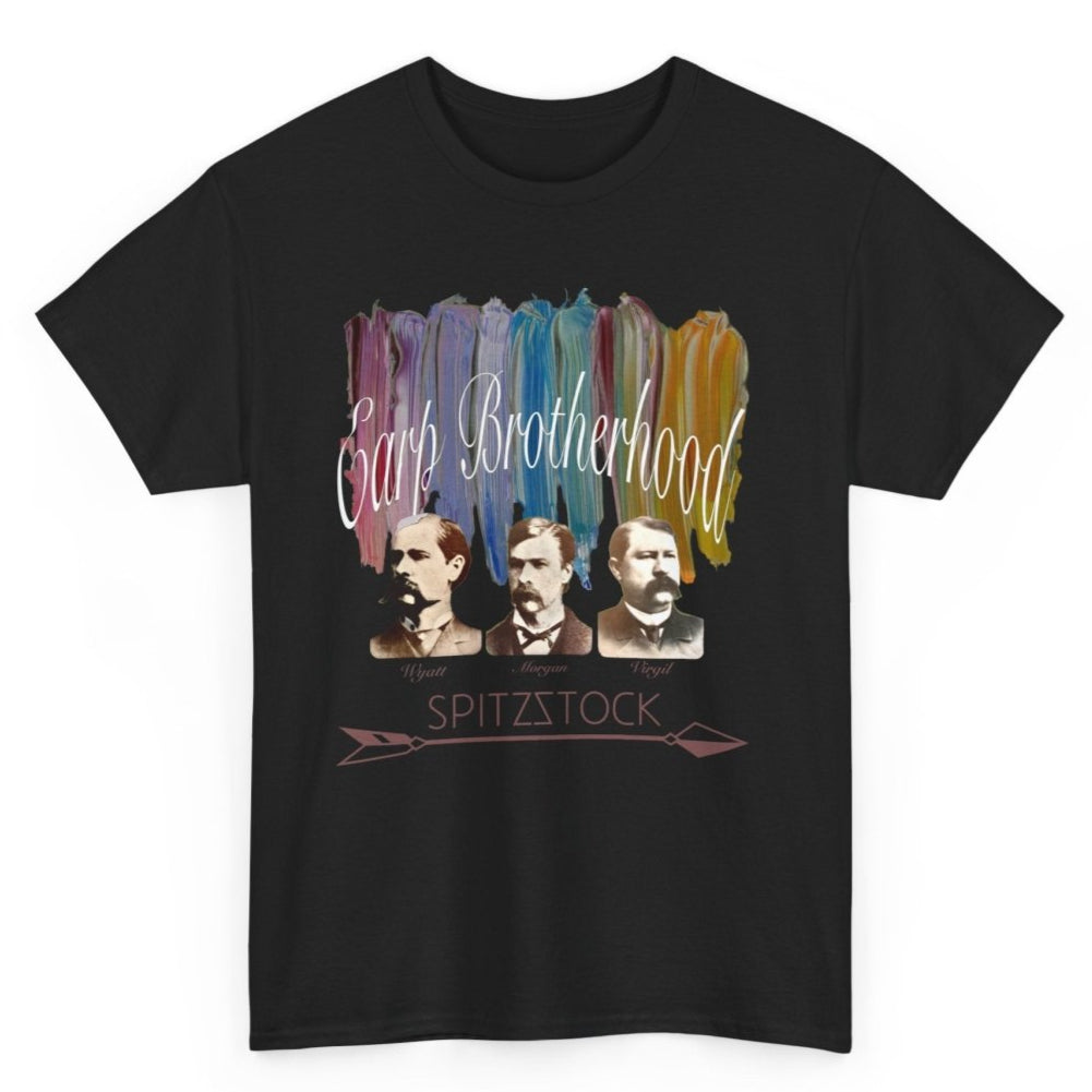 Western T-Shirt schwarz