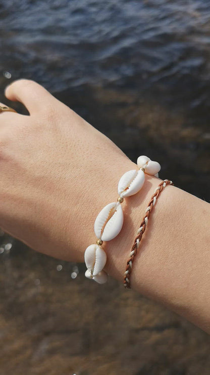 Muschelarmband "Kaia" , Boho/Strand/Surfer-Schmuck
